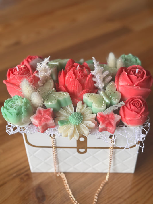 Bouquet de bougie Sac à main