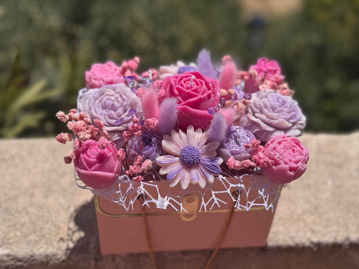 Bouquet de bougie Sac à main