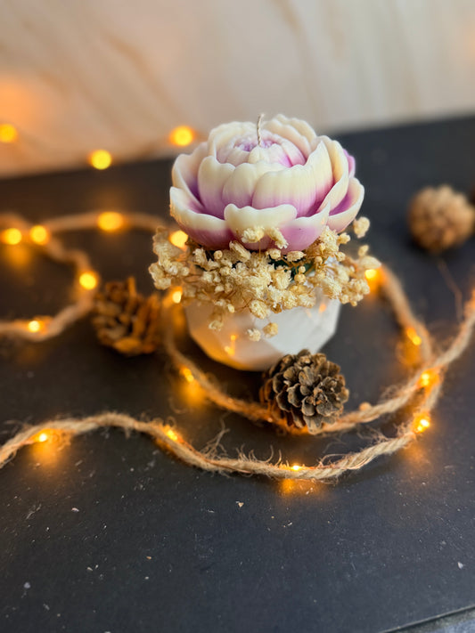Bougie Instant floral