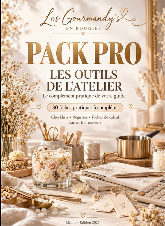 Les Gourmandy's en Bougies – Pack Pro 2026 (PDF)