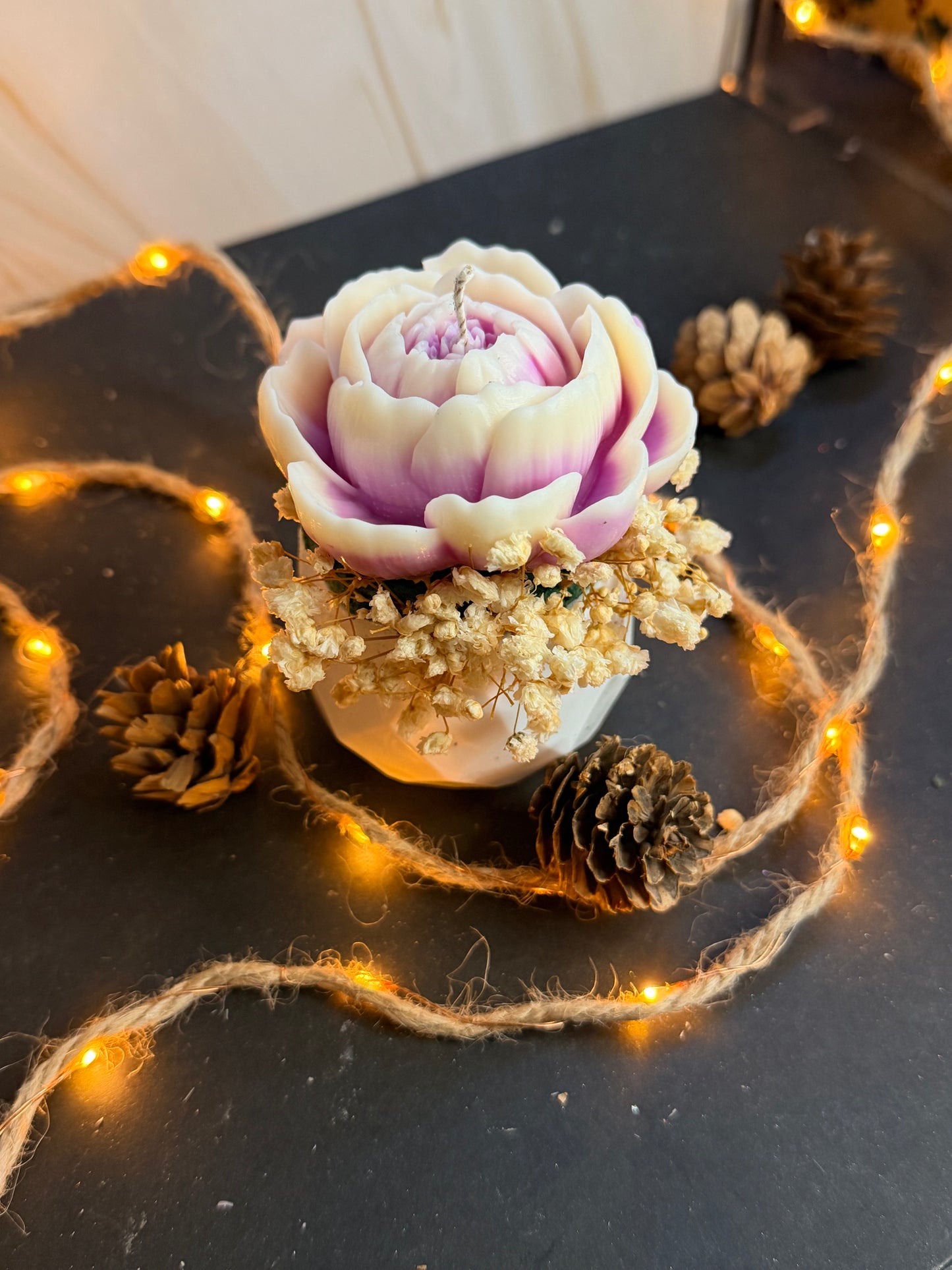 Bougie Instant floral