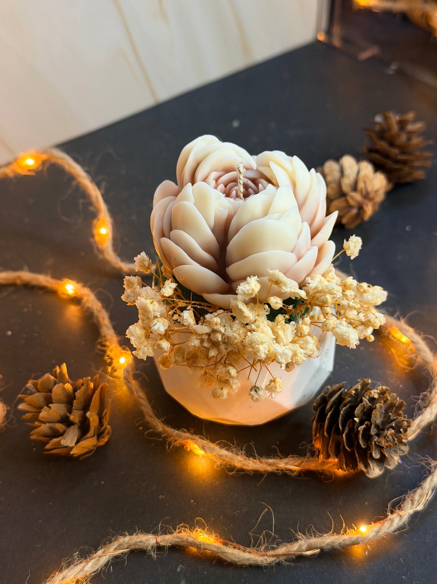 Bougie Instant floral