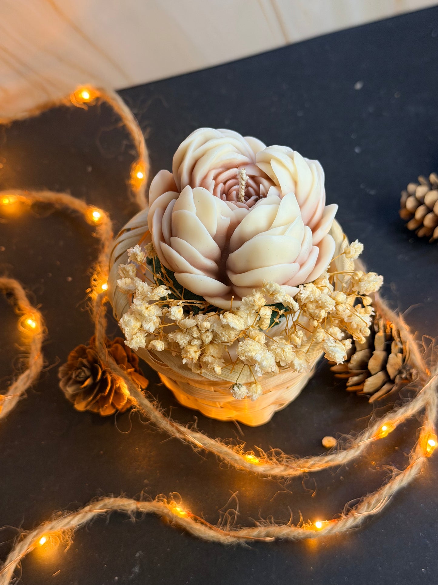 Bougie Instant floral