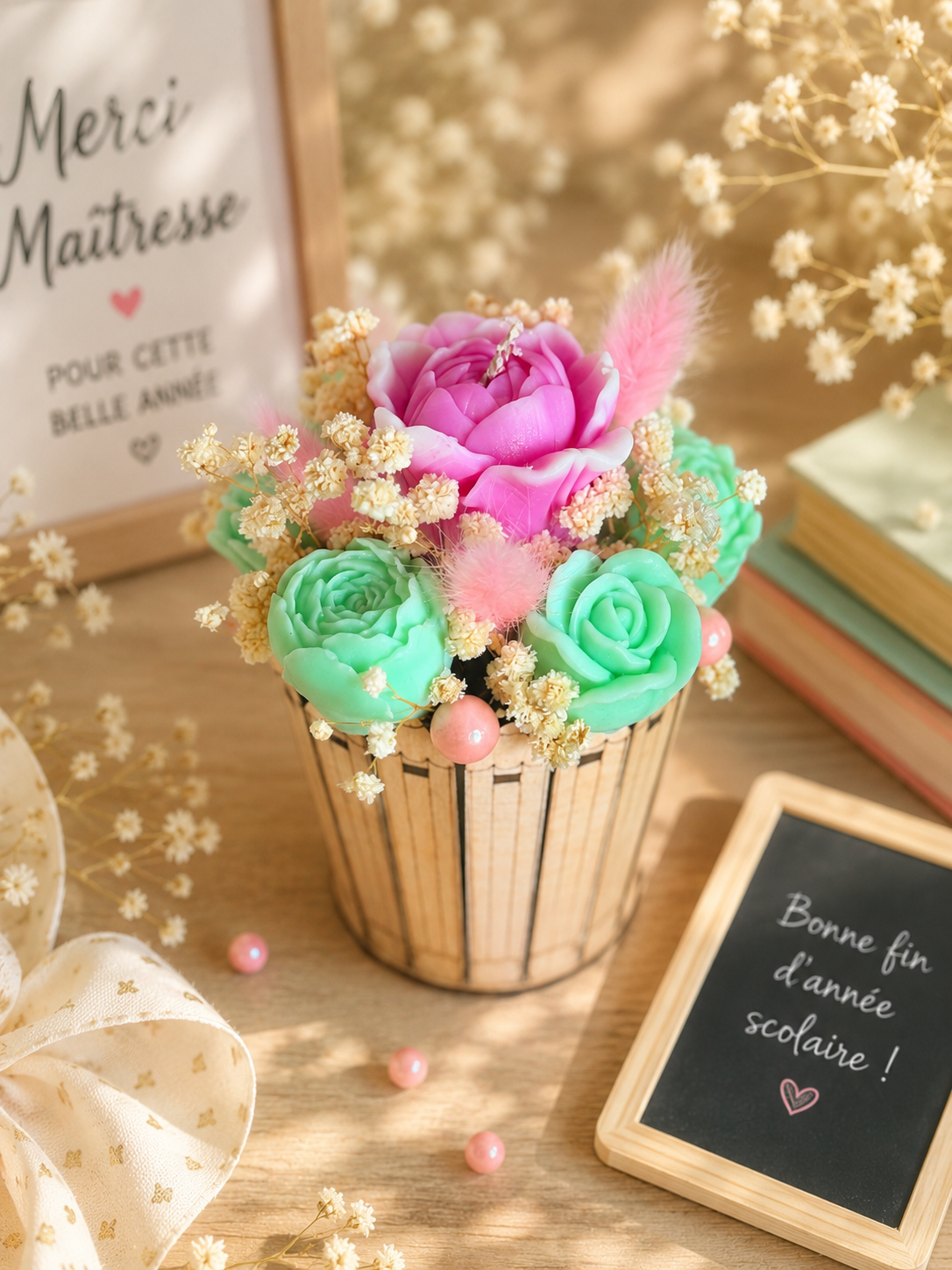 🌸 Pot Crayon Fleuri Parfumé – Édition Fin d’Année Scolaire 🌸