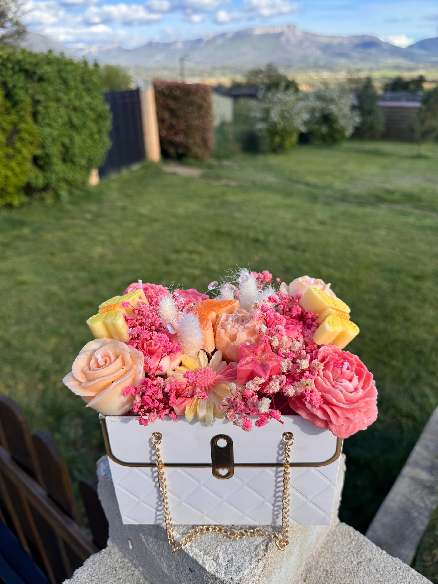 Bouquet de bougie Sac à main